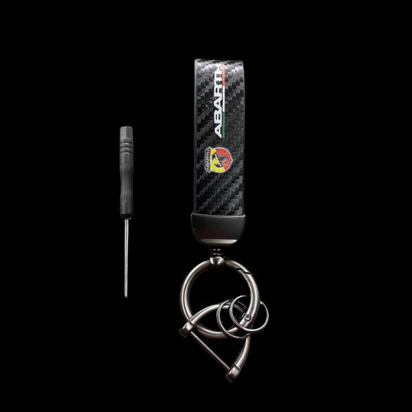 Portachiavi per Abarth Accessori Carbonio - Image 5