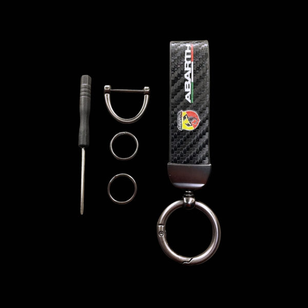 Portachiavi per Abarth Accessori Carbonio - Image 4